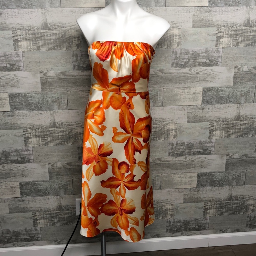 Banana Republic Silk Midi Dress Sz 14
